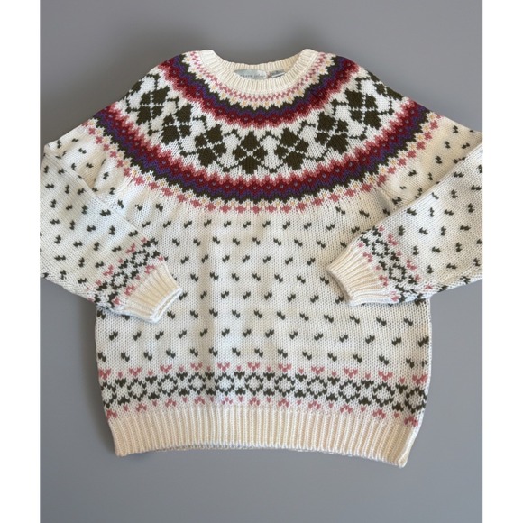 Northern Isles Sweaters - Vintage Northern Isles Sweater Fair Isle Argyle Preppy Knit Fisherman Medium